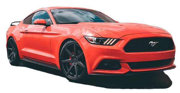 Orange Ford Mustang selling on JFR consignment car sales program